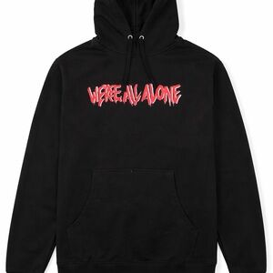 Men's Black Graphic Hoodie